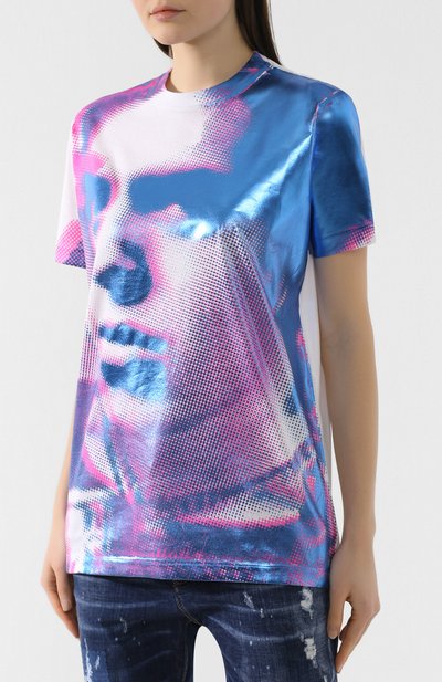 Хлопковая футболка DSQUARED2, арт. S75GC0997/S22427, фото 3