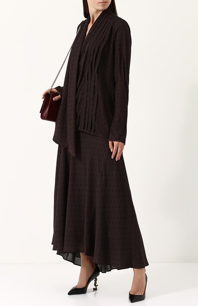 Кожаные туфли opyum на фигурной шпильке SAINT LAURENT, арт. 484160/AKPTT, фото 2