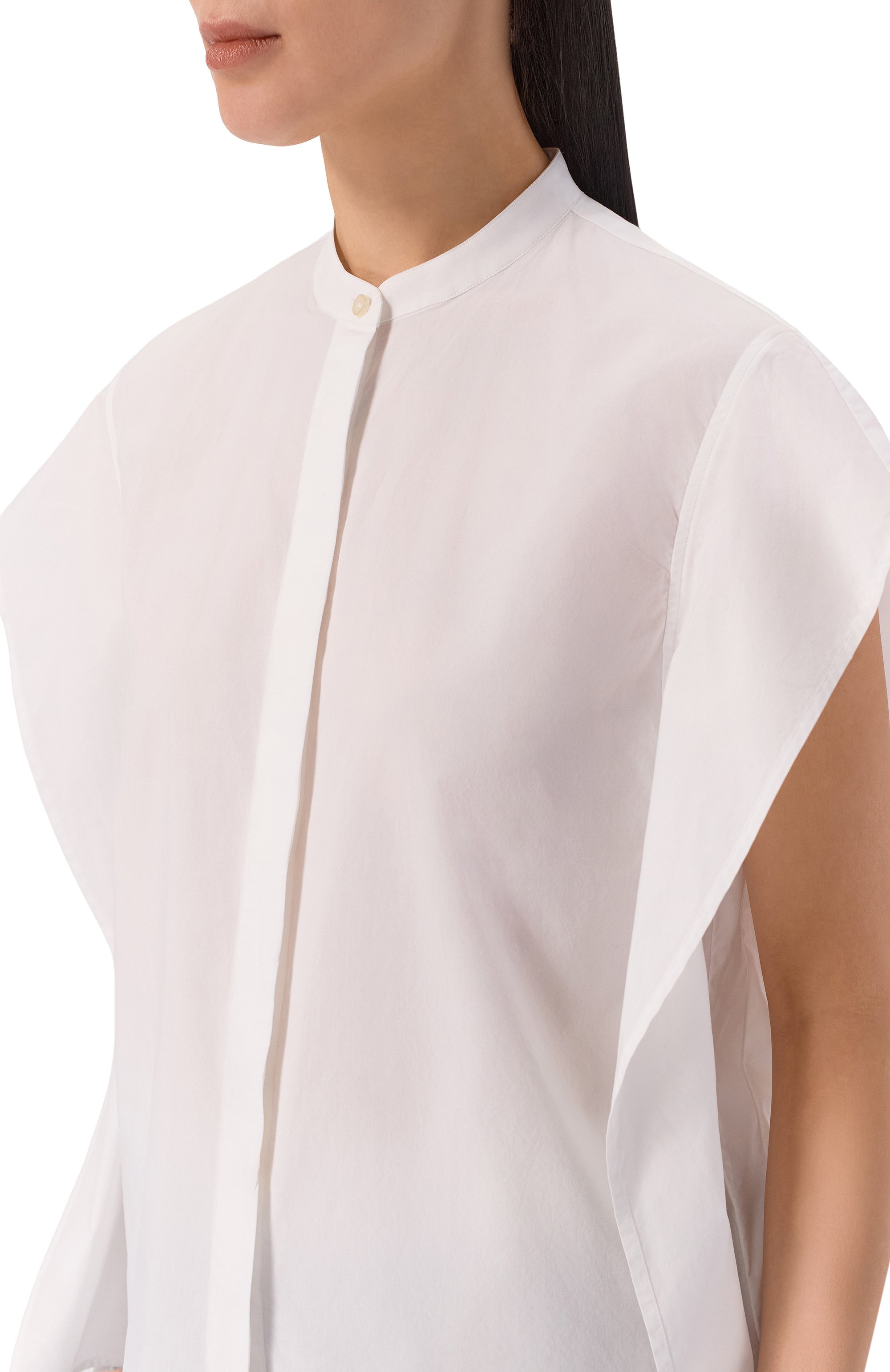 Хлопковая блузка OFFICINE GENERALE, арт. S26WSHI001, фото 5