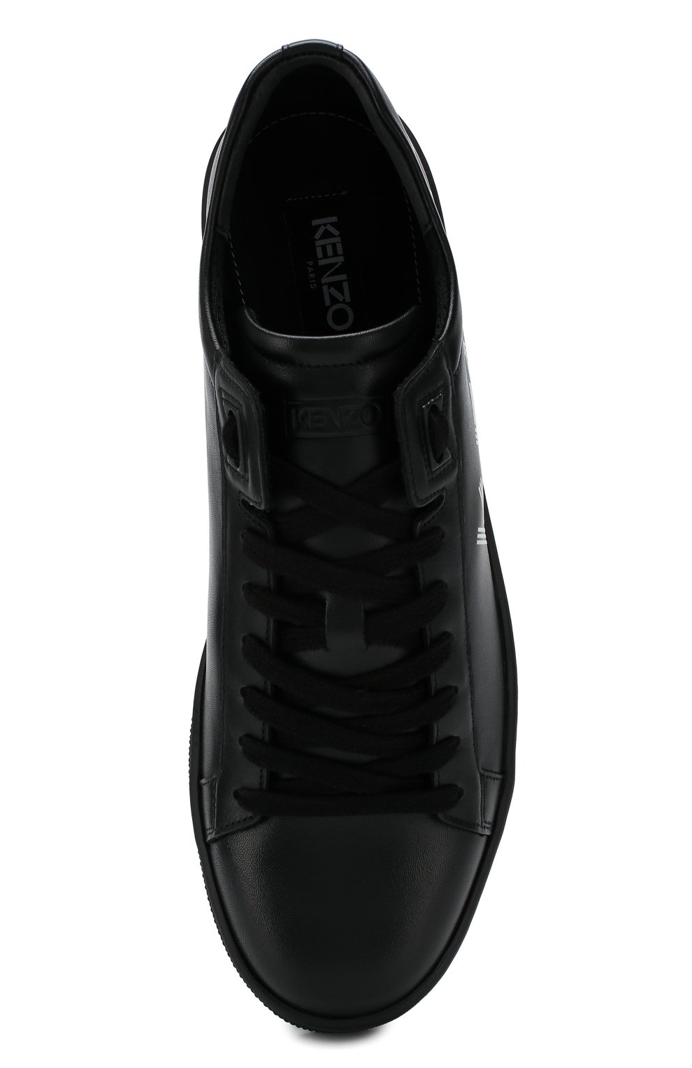 Кожаные кеды KENZO черного цвета по цене 32450 руб., арт. F965SN129L71, фото 5 Кожаные кеды KENZO, арт. F965SN129L71, фото 5
