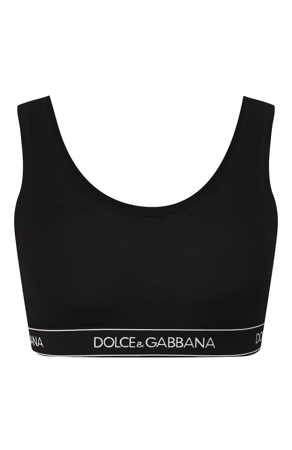 Бюстгальтер-топ DOLCE & GABBANA черного цвета по цене 19250 руб., арт. 01B30T/FUGJT, фото 1 Бюстгальтер-топ DOLCE & GABBANA, арт. 01B30T/FUGJT, фото 1