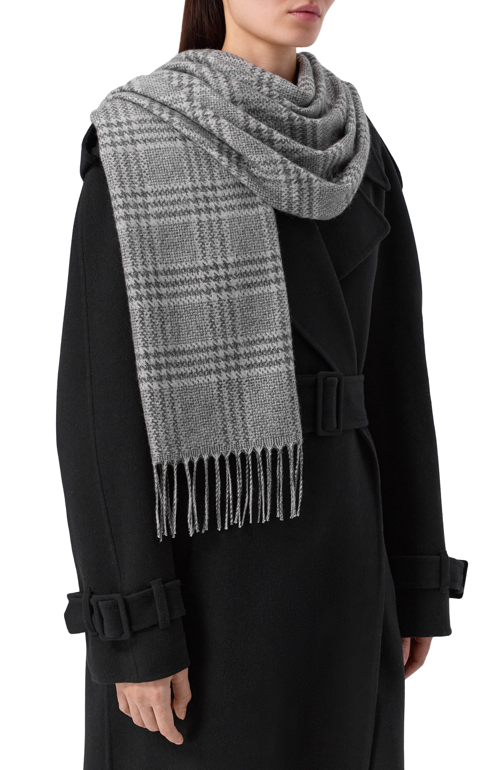 Шарф из шелка и кашемира KITON, арт. D54751K0511F04, фото 2