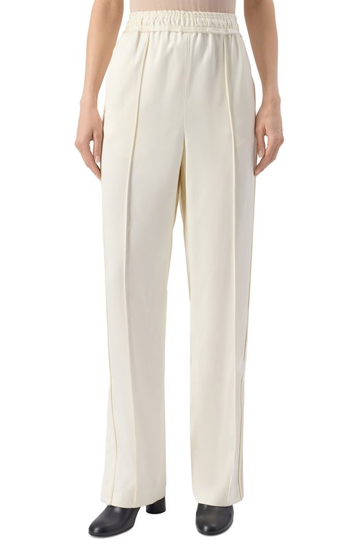 Атласные брюки Jil Sander J03KA0309/J65327 Кремовый  J03KA0309/J65327 Фото 3