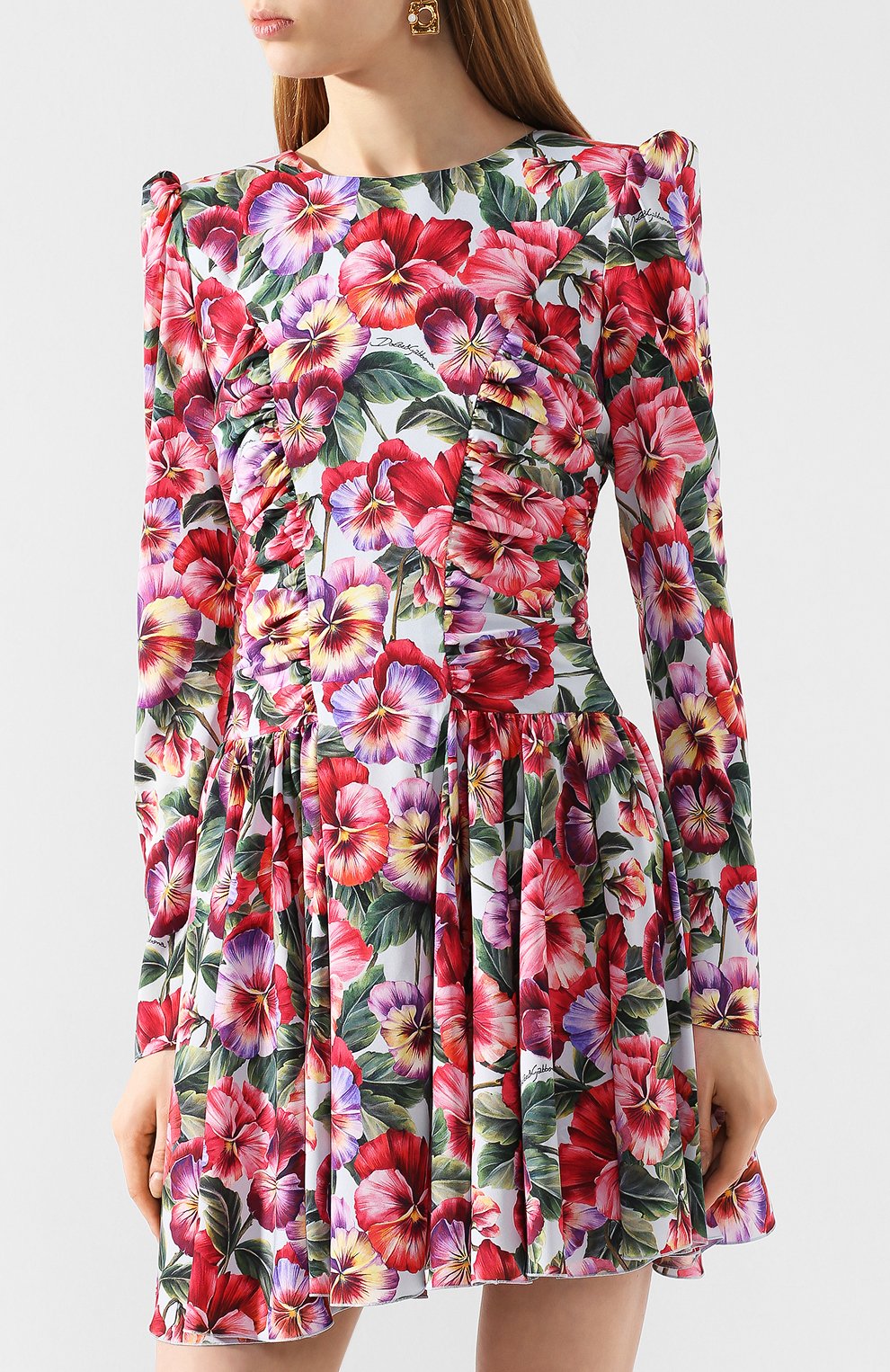 Шелковое платье DOLCE & GABBANA, арт. F6I0TT/FSAZX, фото 3