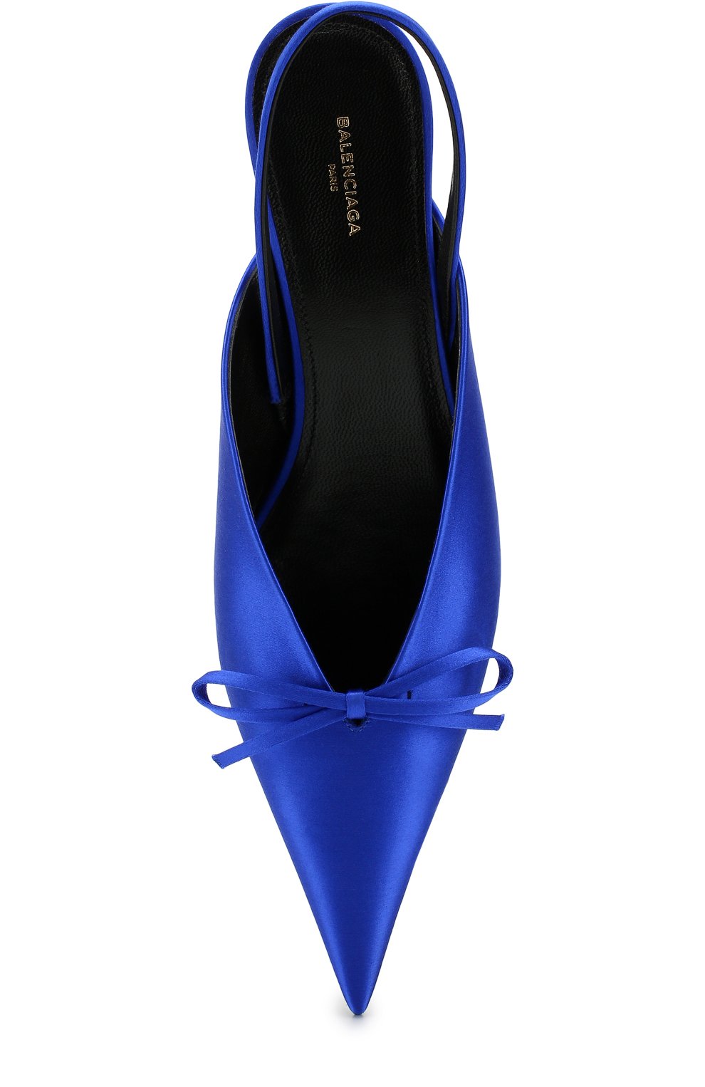 Атласные туфли knife на каблуке kitten heel BALENCIAGA, арт. 500618/W0WM0, фото 5