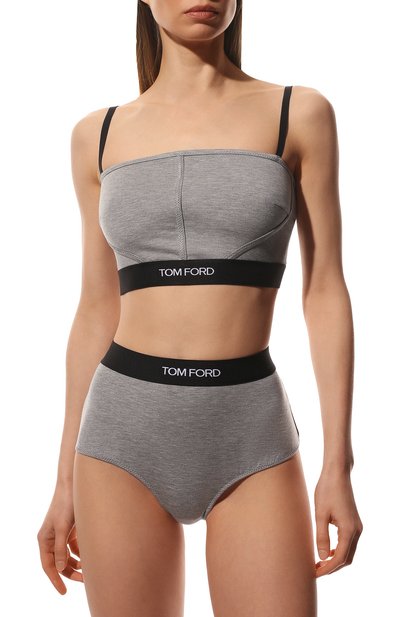 Трусы-слипы TOM FORD серого цвета по цене 14750 руб., арт. KNJ008-JEX011, фото 2 Трусы-слипы TOM FORD, арт. KNJ008-JEX011, фото 2