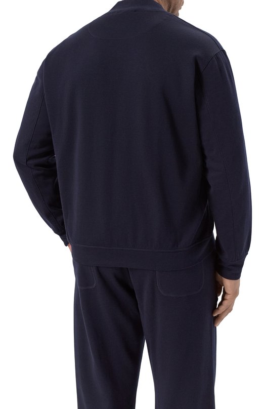 Кардиган из хлопка и кашемира Cortigiani 3AF602 Синий  3AF602 Фото 4