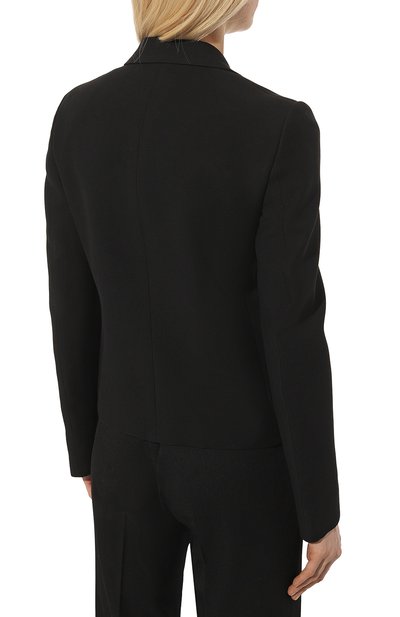 Жакет из шелка и шерсти GUCCI черного цвета по цене 285120 руб., арт. 657053 ZAD88, фото 4 Жакет из шелка и шерсти GUCCI, арт. 657053 ZAD88, фото 4