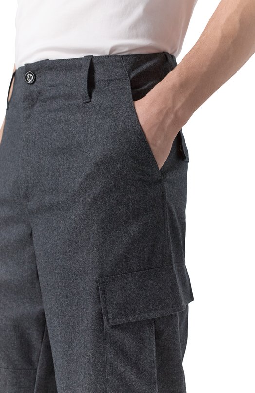 Шерстяные брюки-карго Dolce & Gabbana GP03LT/FU21Q Серый  GP03LT/FU21Q Фото 5