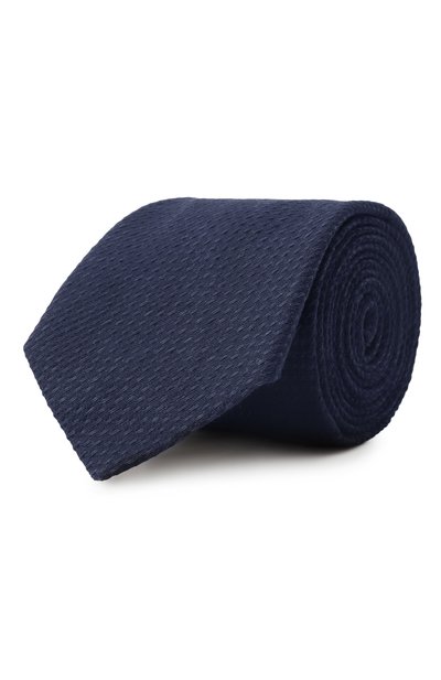 Мужской галстук изо льна и хлопка CANALI, арт. 18/HJ04182