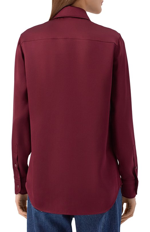 Шелковая рубашка MVST M25.1PW.B004/SILK Бордовый  M25.1PW.B004/SILK Фото 4