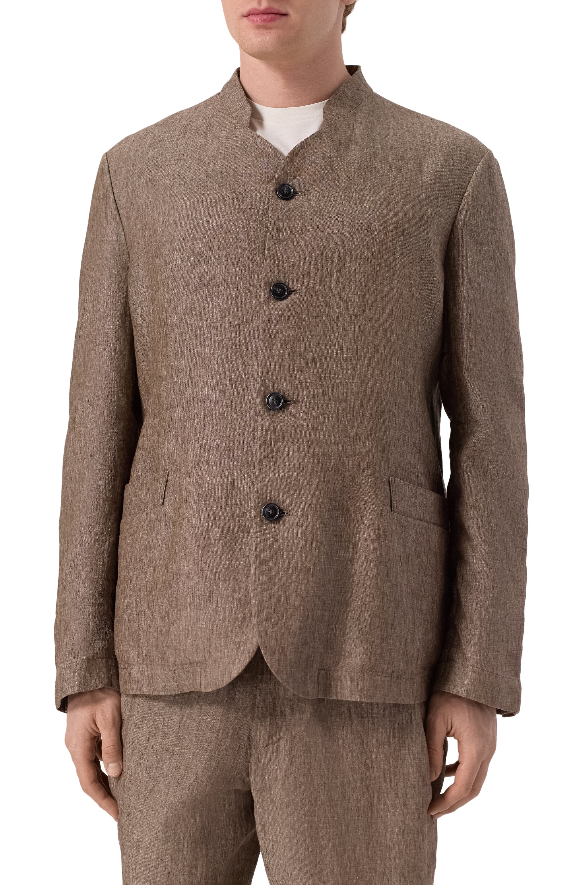 Льняной пиджак GIORGIO ARMANI, арт. GM001742/AF17957, фото 5