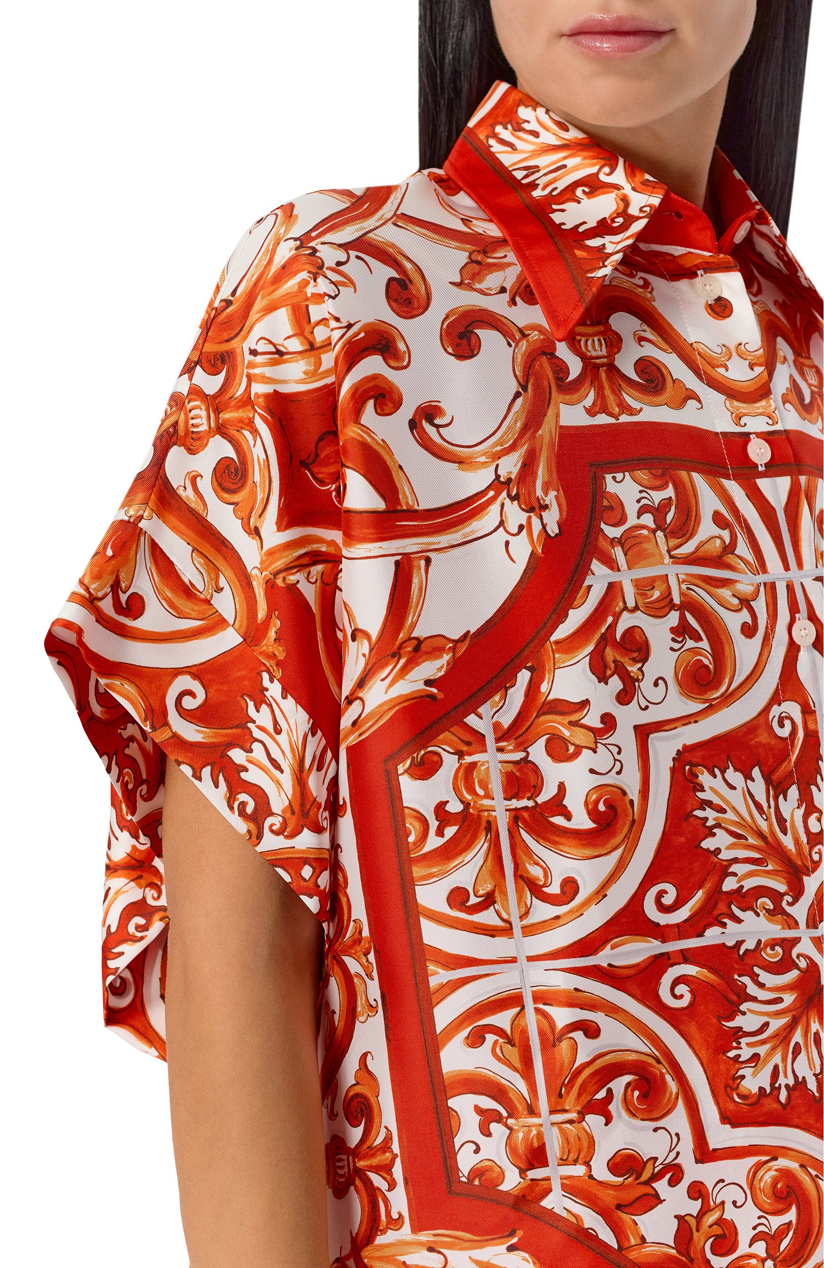Шелковая рубашка DOLCE & GABBANA, арт. F5T52T/GDDRE, фото 5