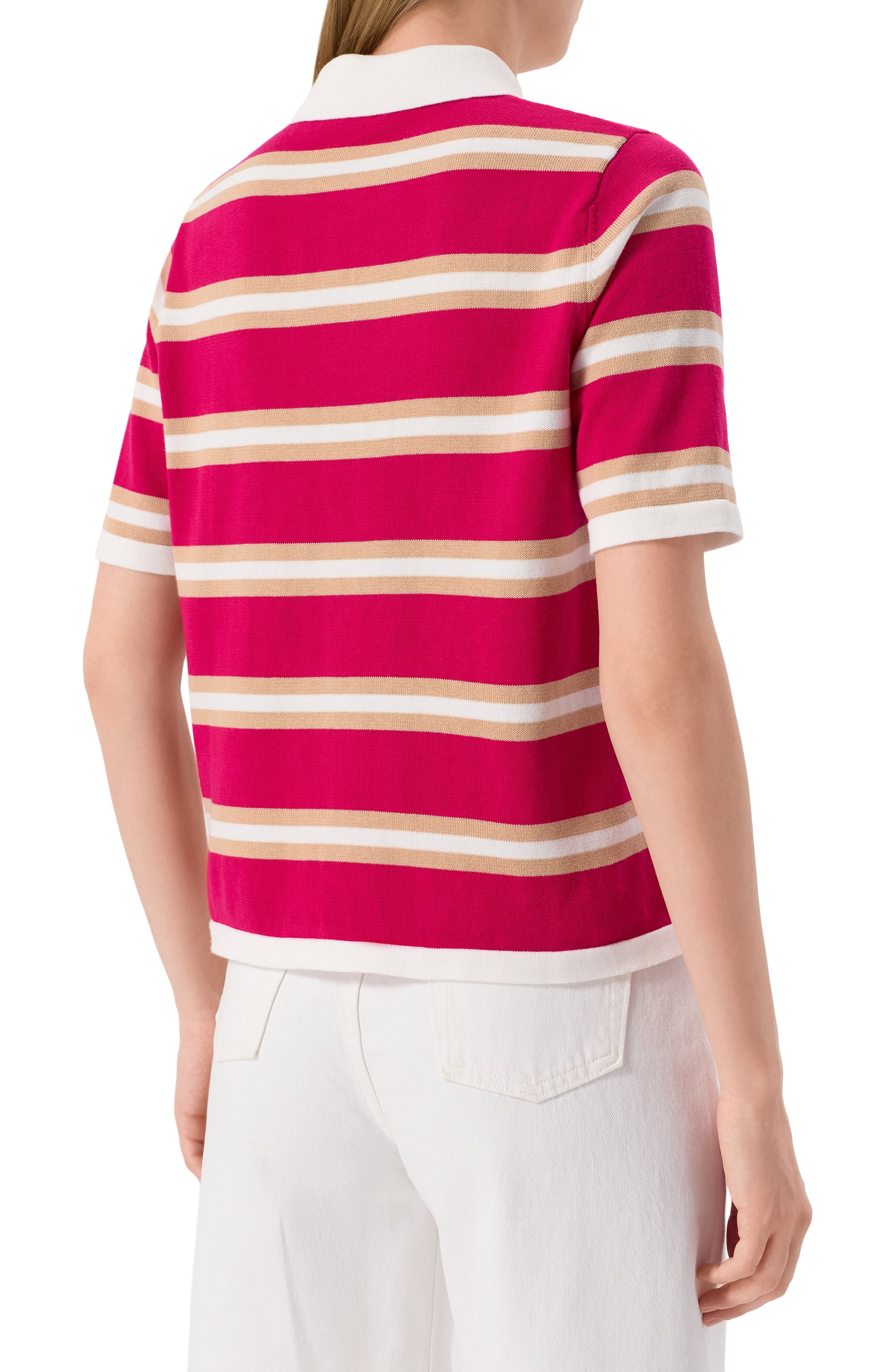 Хлопковое поло ADDICTED розового цвета по цене 16700 руб., арт. TS2506.712-713, фото 4 Хлопковое поло ADDICTED, арт. TS2506.712-713, фото 4