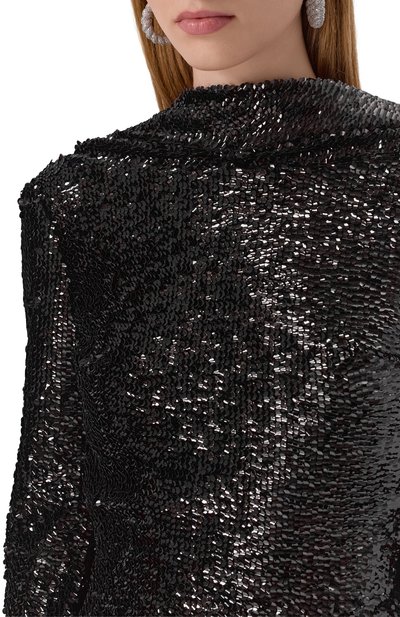 Платье с отделкой пайетками GIUSEPPE DI MORABITO, арт. 05FWDR490 05306, фото 5