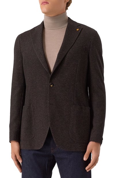 Пиджак из шерсти и хлопка SARTORIA LATORRE, арт. JD74/JG031, фото 3