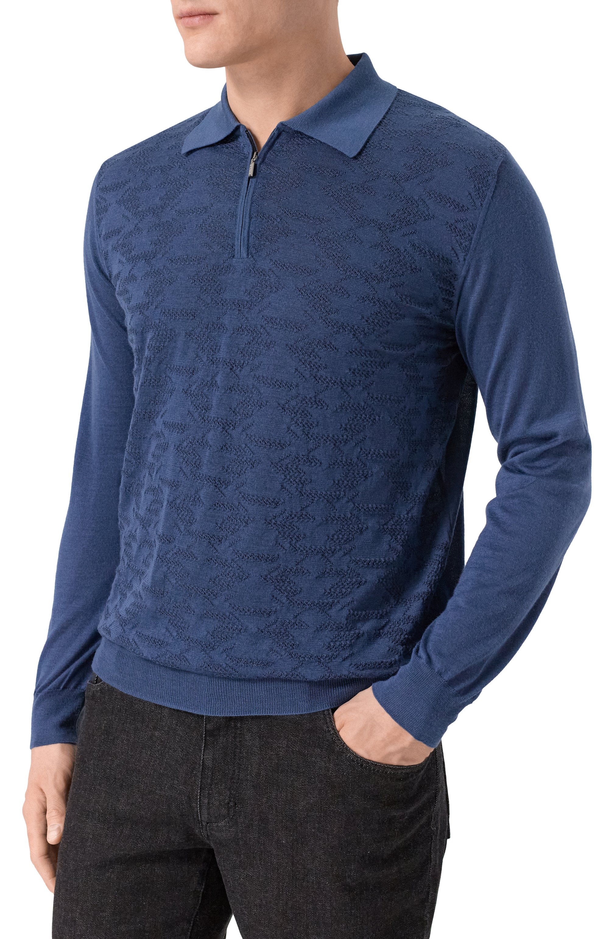 Поло из кашемира и шелка ZILLI, арт. KZP001M0330VVAE00, фото 3