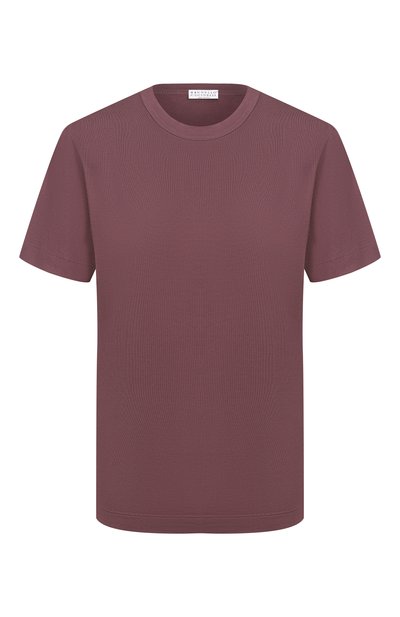 Женская хлопковая футболка BRUNELLO CUCINELLI, арт. MPT81BI100
