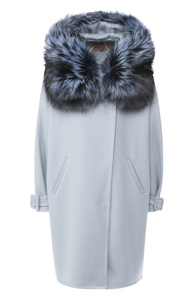 Кашемировое пальто с меховой отделкой YVES SALOMON, арт. 9WYM01097CARD, фото 1