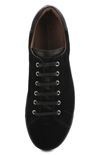 Замшевые кеды на шнуровке GIANVITO ROSSI, арт. S26340.M1BLK.SUENER0, фото 5