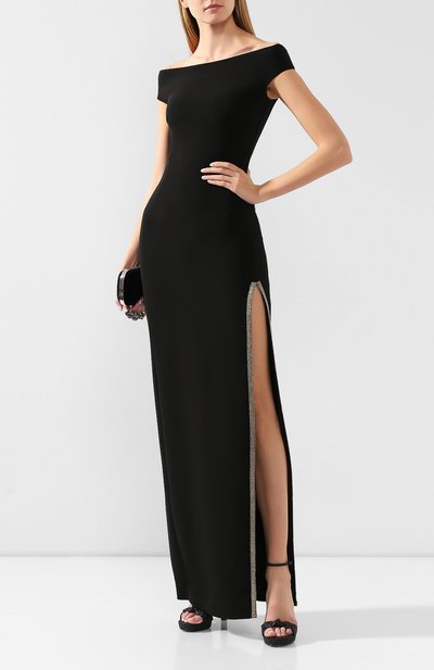 Платье-макси STELLA MCCARTNEY черного цвета по цене 318000 руб., арт. 581517/SNA28, фото 2 Платье-макси STELLA MCCARTNEY, арт. 581517/SNA28, фото 2