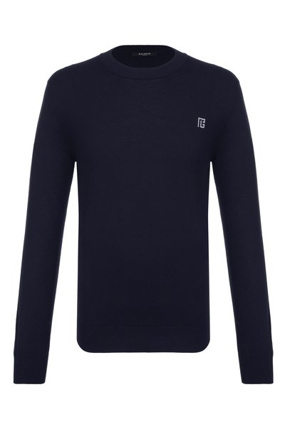 Мужской джемпер из шелка и хлопка BALMAIN, арт. GH1KD000/KJ53