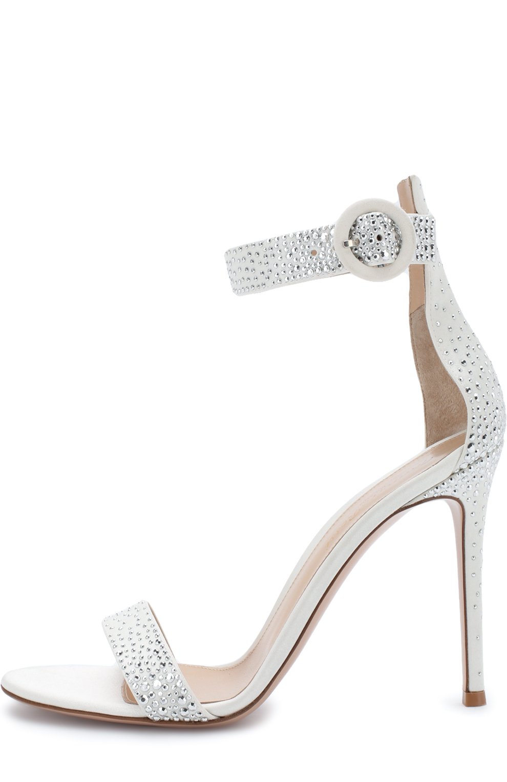 Атласные босоножки iridium со стразами на шпильке GIANVITO ROSSI, арт. G60047.15RIC.RAS0FFW, фото 3