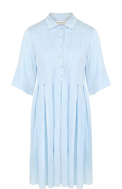 Женское приталенное шелковое мини-платье CARVEN, арт. 3146R3026