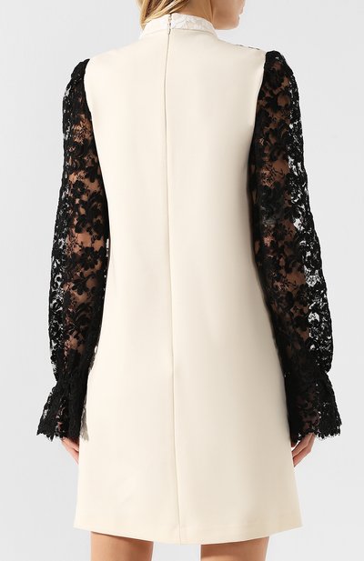 Платье с кружевной отделкой и воротником-стойкой GUCCI, арт. 538734/X900A, фото 4