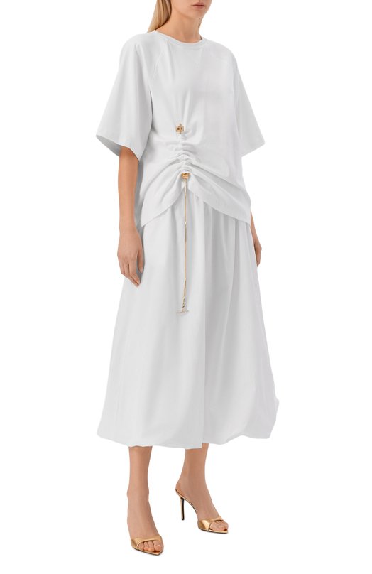 Хлопковая футболка Daname 726SS7809J Белый  726SS7809J Фото 2