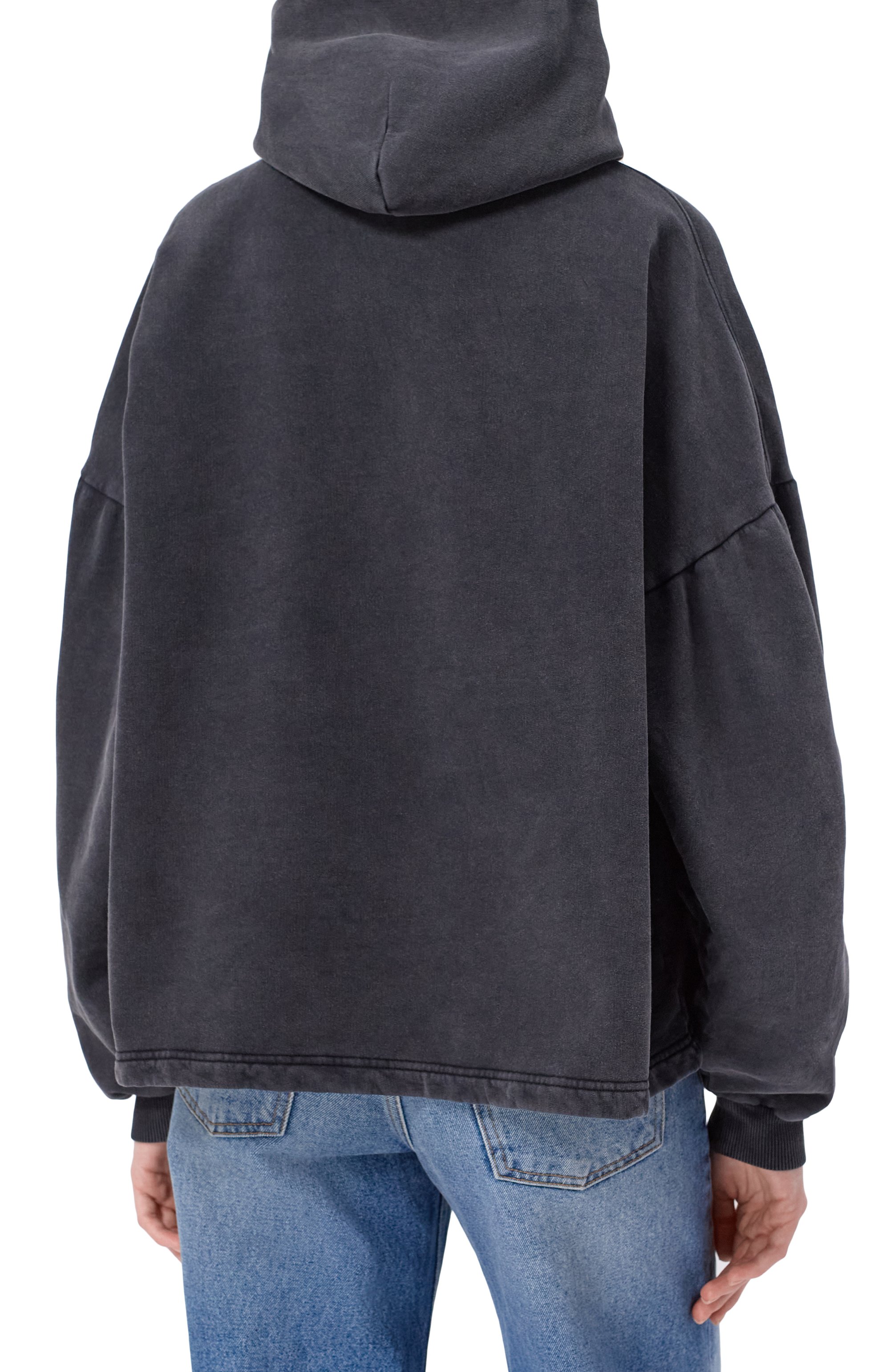 Хлопковое худи BALENCIAGA темно-серого цвета по цене 166500 руб., арт. 851208/TTVC5, фото 4 Хлопковое худи BALENCIAGA, арт. 851208/TTVC5, фото 4