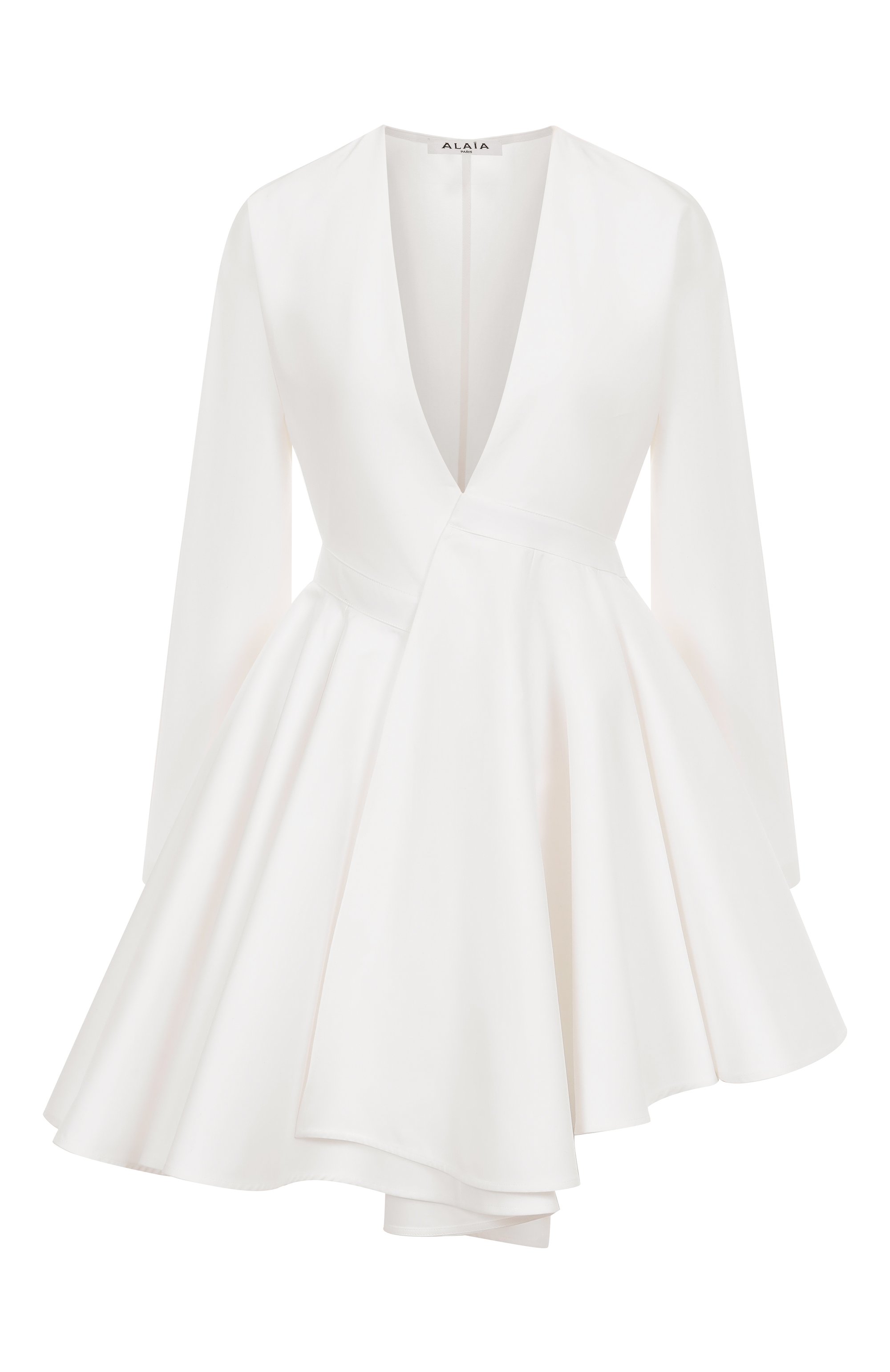 Хлопковое платье ALAIA белого цвета по цене 428500 руб., арт. AA9R2618T447A, фото 1 Хлопковое платье ALAIA, арт. AA9R2618T447A, фото 1