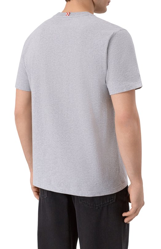 Хлопковая футболка MC2 Saint Barth ARN0004-02865I/ARN0TT WARM Серый  ARN0004-02865I/ARN0TT WARM Фото 4