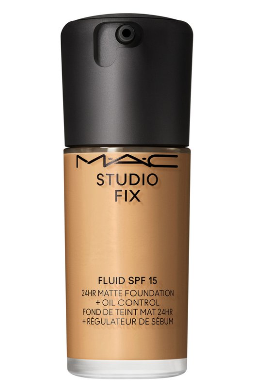 фото Тональная основа studio fix ​fluid spf 15 24hr matte foundation + oil control, nc38 (30ml) mac