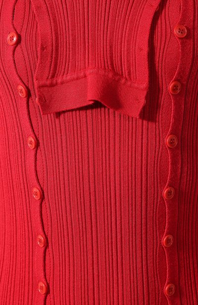 Платье из вискозы JACQUEMUS красного цвета по цене 45400 руб., арт. 194KN10/07440, фото 5 Платье из вискозы JACQUEMUS, арт. 194KN10/07440, фото 5