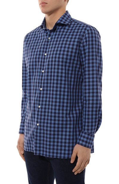 Хлопковая рубашка LUIGI BORRELLI, арт. SR3752, фото 3