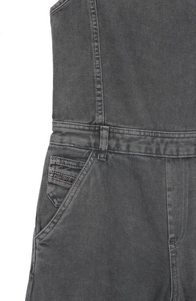 Джинсовый комбинезон DIESEL серого цвета по цене 21800 руб., арт. J02926/KXBUP, фото 3 Джинсовый комбинезон DIESEL, арт. J02926/KXBUP, фото 3