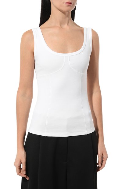 Хлопковая майка MSGM, арт. 3541MDT79/237794, фото 3