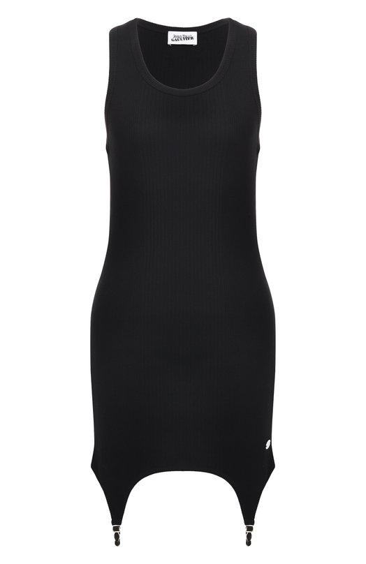 Хлопковое платье Jean Paul Gaultier 25/04-W-DR073/J014 Чёрный 25/04-W-DR073/J014
