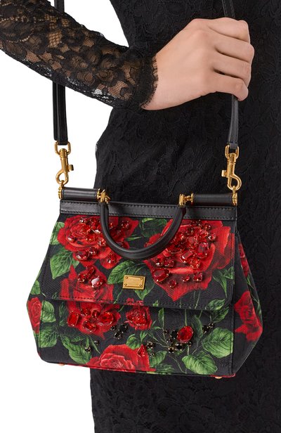 Сумка sicily small DOLCE & GABBANA разноцветного цвета по цене 423500 руб., арт. BB6003/BX778, фото 2 Сумка sicily small DOLCE & GABBANA, арт. BB6003/BX778, фото 2