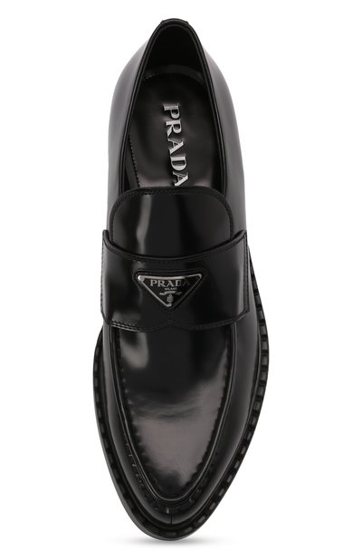Кожаные лоферы PRADA, арт. 2DE131-055-F0002, фото 4