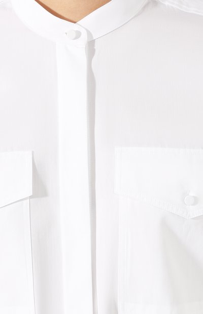 Хлопковая рубашка HELMUT LANG белого цвета по цене 58350 руб., арт. K01HW506, фото 5 Хлопковая рубашка HELMUT LANG, арт. K01HW506, фото 5