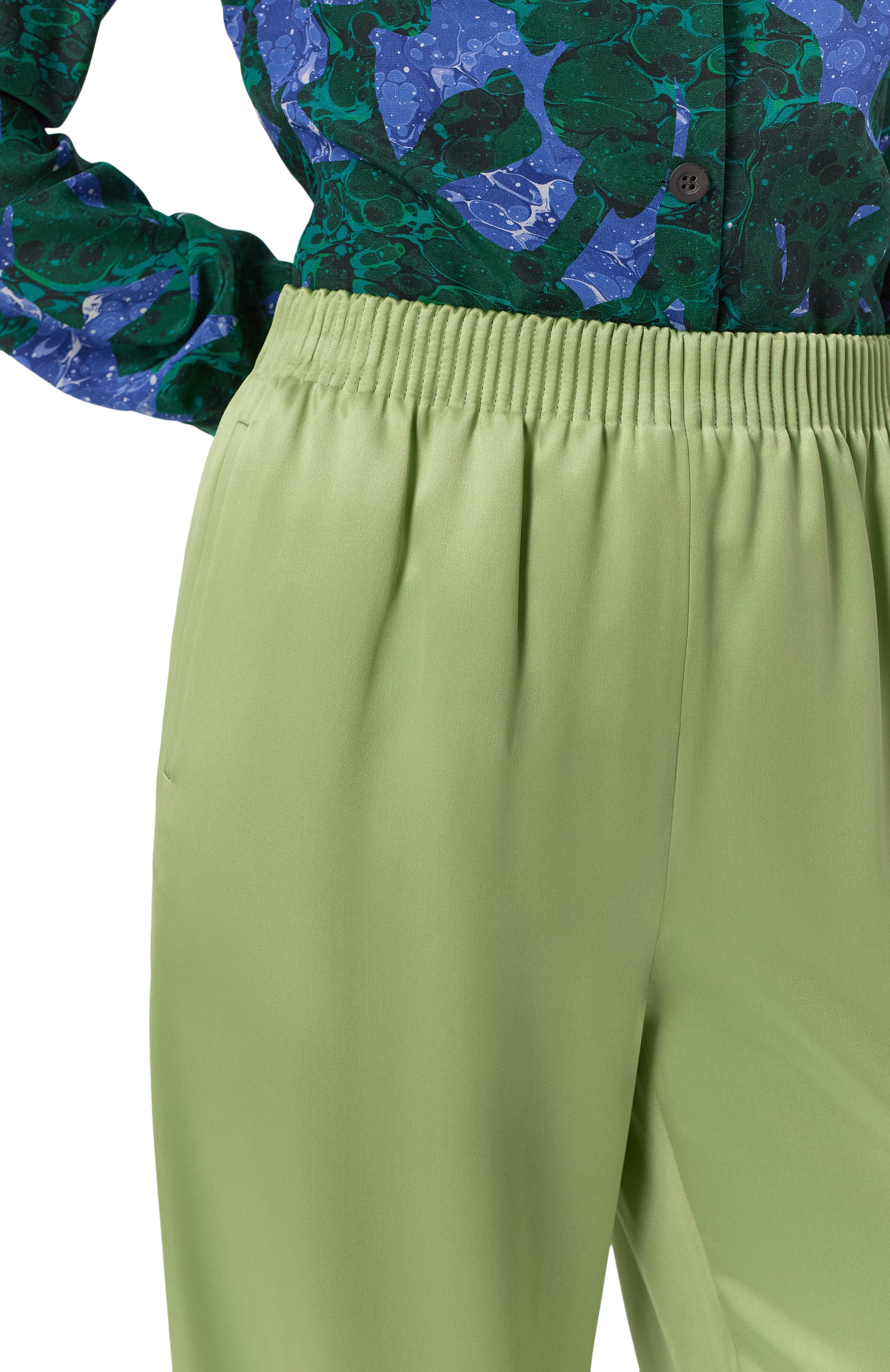 Атласные брюки VALENTINO, арт. 6B3RB68590E, фото 5