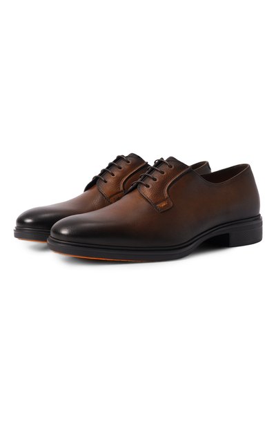 Мужские кожаные дерби easy SANTONI, арт. MGEG19291NEAXHAS