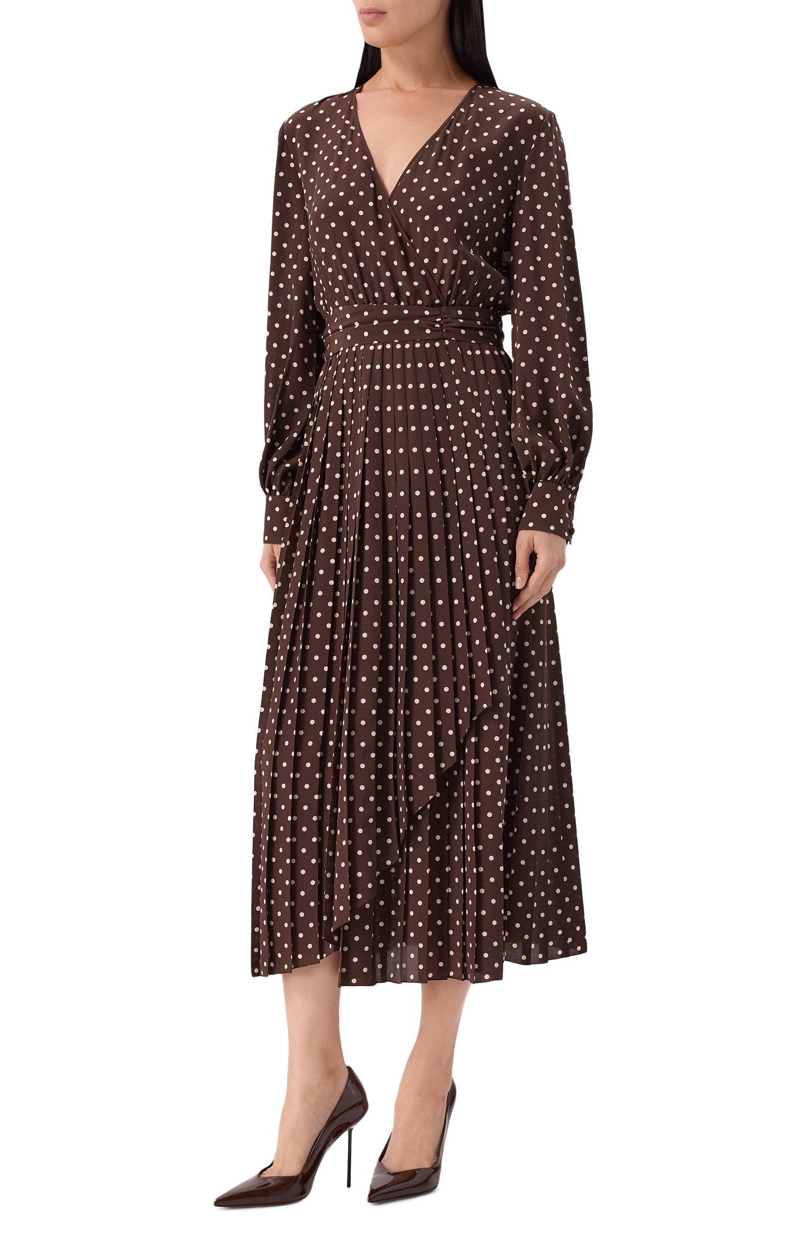 Кожаные туфли lidia 105 PARIS TEXAS темно-коричневого цвета по цене 89250 руб., арт. PX2006/XVN01, фото 3 Кожаные туфли lidia 105 PARIS TEXAS, арт. PX2006/XVN01, фото 3