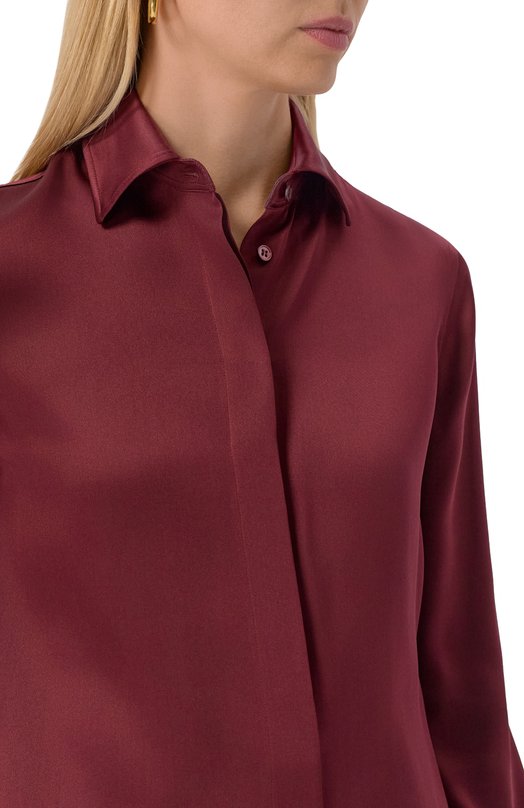 Шелковая блузка MVST M25.1PW.B004 Бордовый  M25.1PW.B004 Фото 5