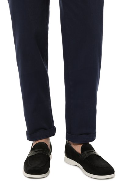 Лоферы с отделкой из кожи аллигатора KITON, арт. USSA075N00978, фото 3