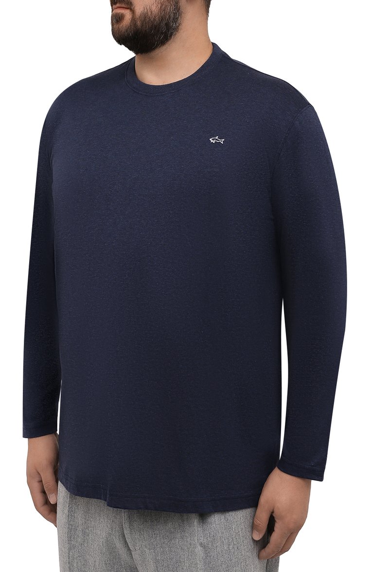 Хл�опковый лонгслив PAUL&SHARK, арт. C0P1093/C00/3XL-6XL, фото 3