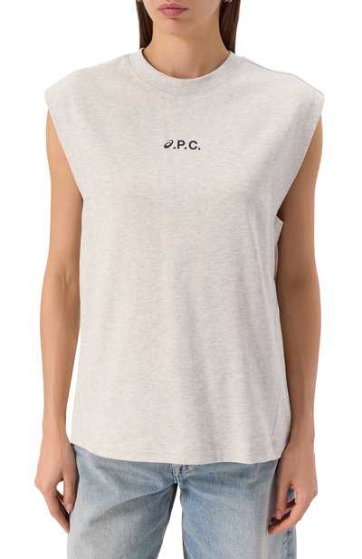 Хлопковая майка a.p.c. x asics A.P.C., арт. C0GWV-M26455, фото 3