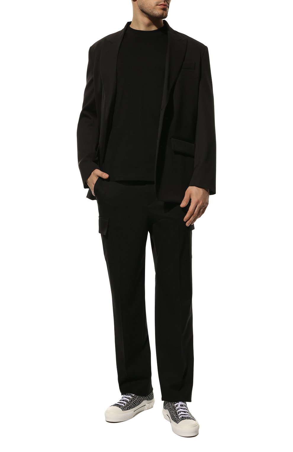 Хлопковая футболка BURBERRY, арт. 8041698, фото 2